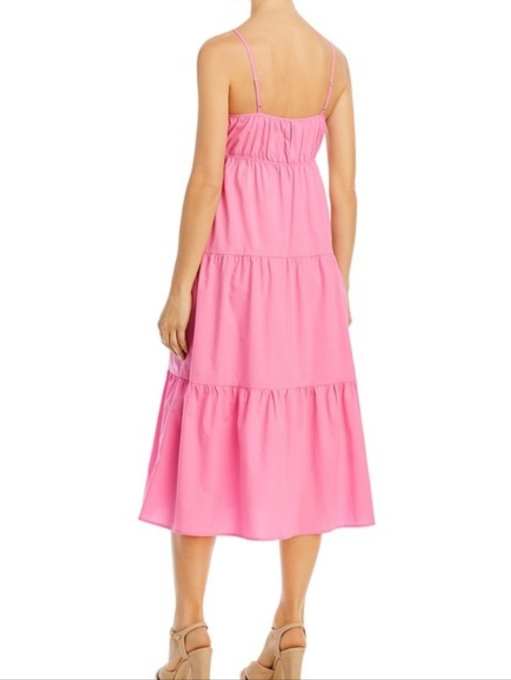 RAILS Avril Hot Pink Spaghetti-Strap Maxi Dress Large - Picture 4 of 13